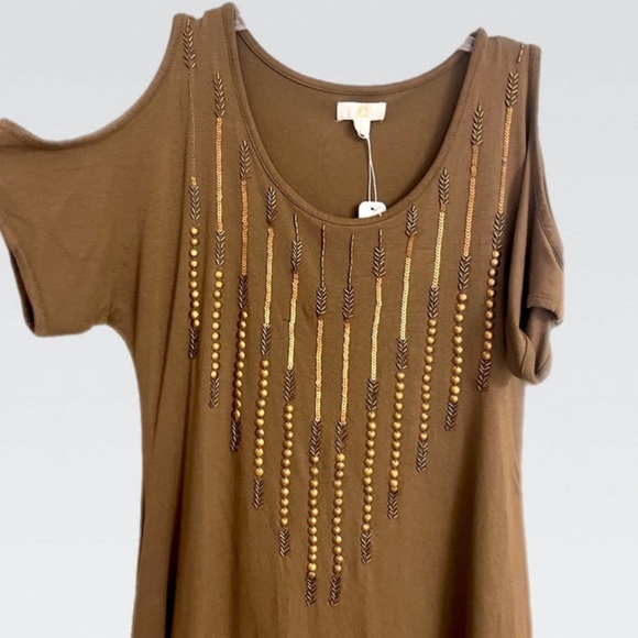 Cache Country style mini dress, sequin, Small size - Picture 3 of 7